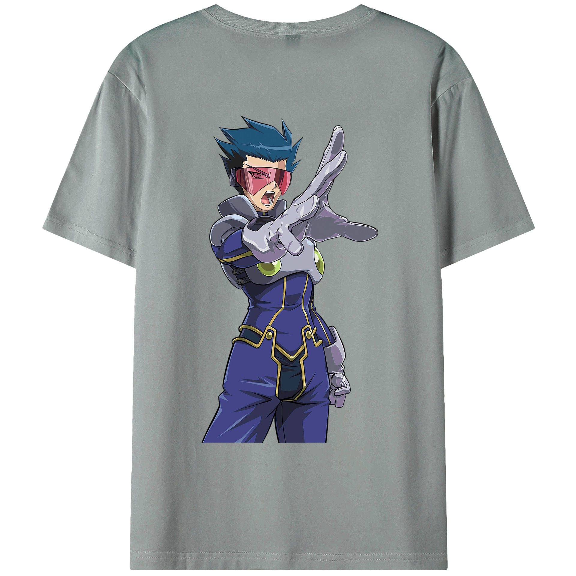 （画像用） 遊☆戯☆王 Yu-Gi-Oh! 綿100％ メンズ半袖Tシャツ（バックプリント） 通気性